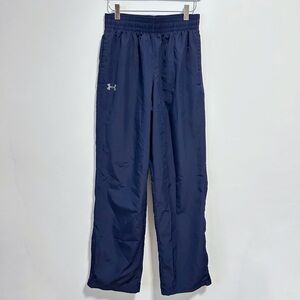 Under Armour HeatGear Loose Athletic Pants Men’s Small Navy Blue Swishy Gray